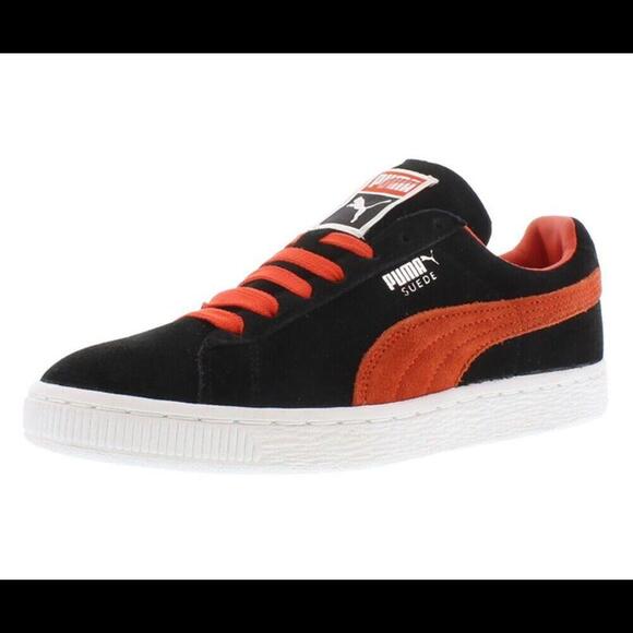 Puma Suede Classic X Irides Womens Shoes Size 6 Color: Black/Orange size 6 NIB - Picture 2 of 8